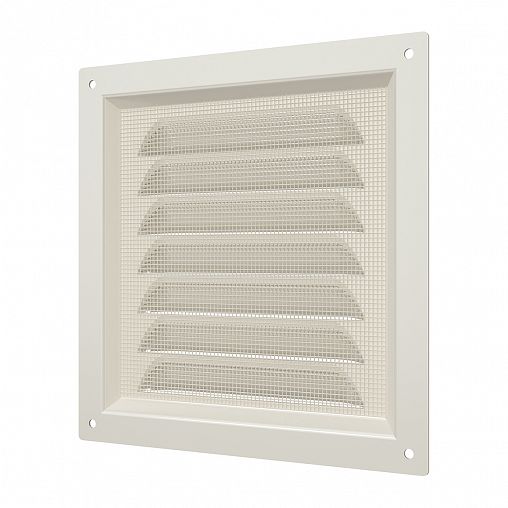 Решетка вентиляционная Era 1515МЭ Ivory, эмалированная сталь, 150 x 150 мм фото