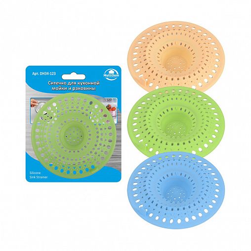 Ситечко для раковины Мультидом, d 12 см фото