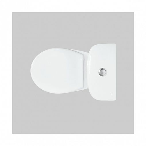 Унитаз напольный ободковый Sanita Формат Стандарт, 61,5 x 36 x 75,8 см, белый фото