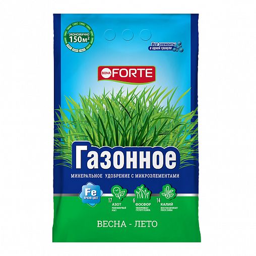 Удобрение Bona Forte газонное, 4,5 кг фото