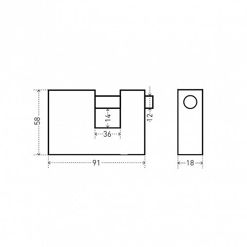 Замок навесной Аллюр ВС1Ч-790, d 12 мм, 3 ключа фото
