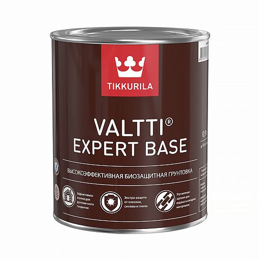 Грунт-антисептик Valtti Expert Base (Валтти Эксперт База) TIKKURILA 0,9л бесцветный фото