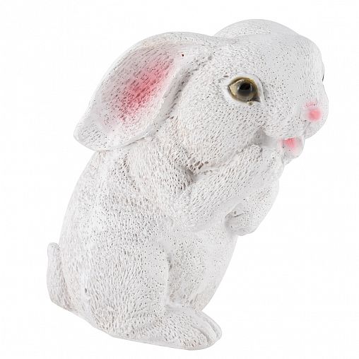 Фигурка садовая Park Зайка белый, 11 x 15 x 16 см фото