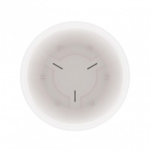 Горшок для цветов Альтернатива Афина, с поддоном, 11 л, белый фото