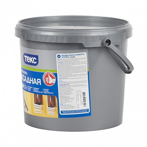 Шпатлевка фасадная Текс Профи, белая, 8 кг фото