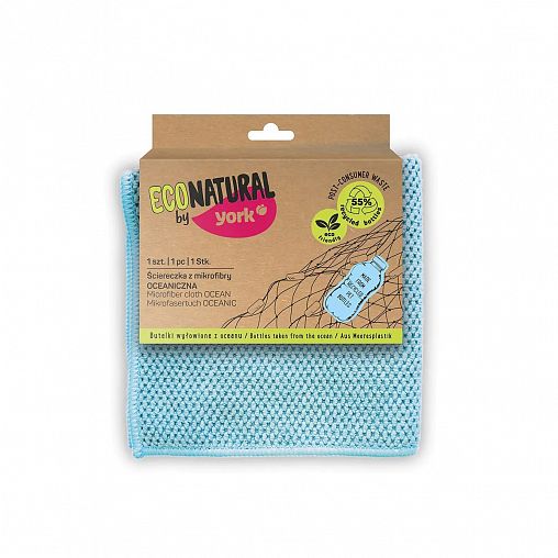 Салфетка универсальная York Океан Eco Natural, микрофибра, 30 x 30 см фото