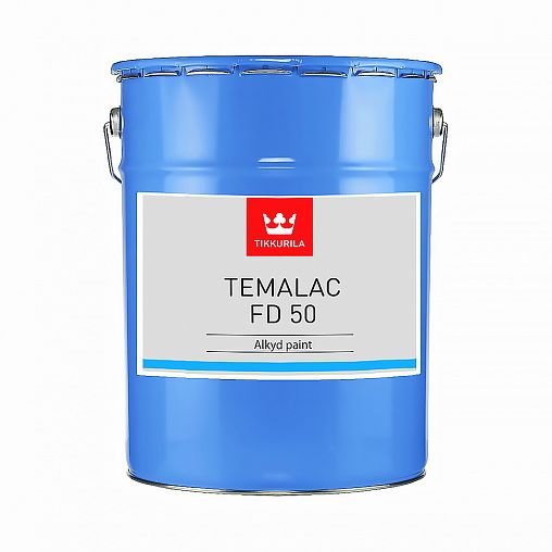 Краска алкидная Tikkurila Temalac FD 50 (Темалак ФД 50) TCL, полуглянцевая, 18 л фото