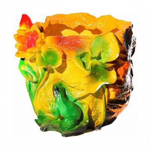 Кашпо садовое Гарденвилл Лилия и лягушка, 16 x 20 см фото