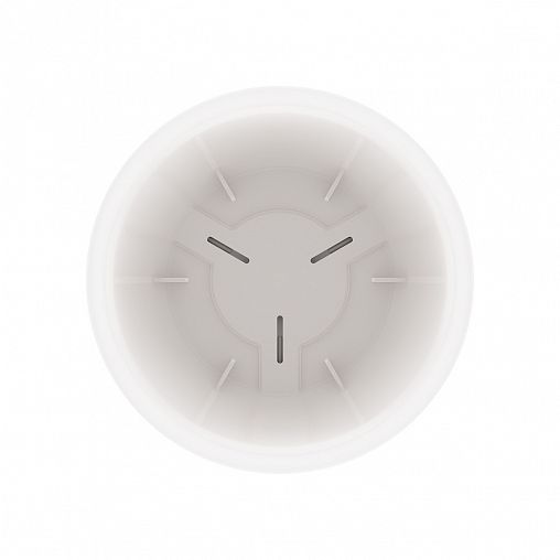 Горшок для цветов Альтернатива Афина, с поддоном, 1,1 л, белый фото