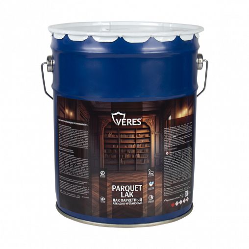 Лак паркетный Veres, алкидно-уретановый, матовый, 10 л фото