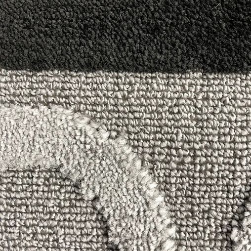 Коврик в ванную и туалет L Cadesi Lemis, 50 x 80 + 50 x 40 см, полипропилен, серый фото