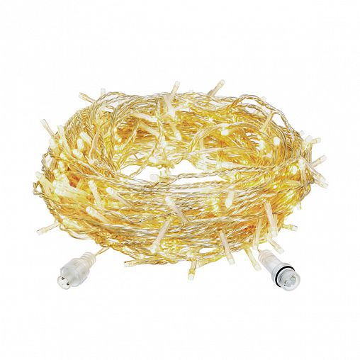 Электрогирлянда-конструктор Vegas Занавес, 6 нитей, 96 LED ламп, 1 x 2 м, желтая фото