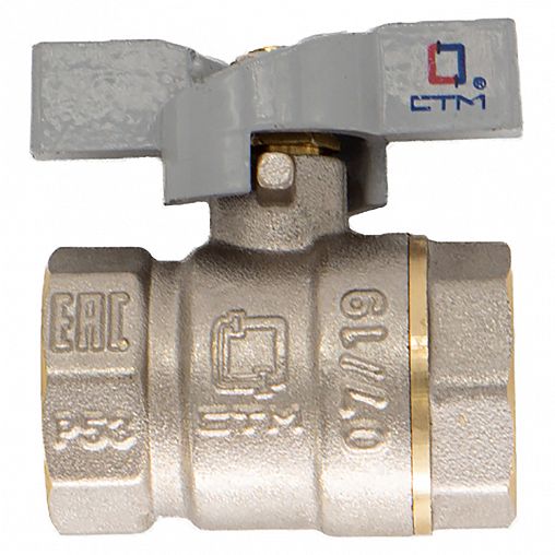 Кран шаровой СТМ, 1/2", внутренняя/внутренняя резьба, бабочка фото