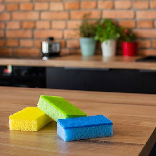 Губки для посуды York Колор Люкс, упаковка 6+1 шт фото