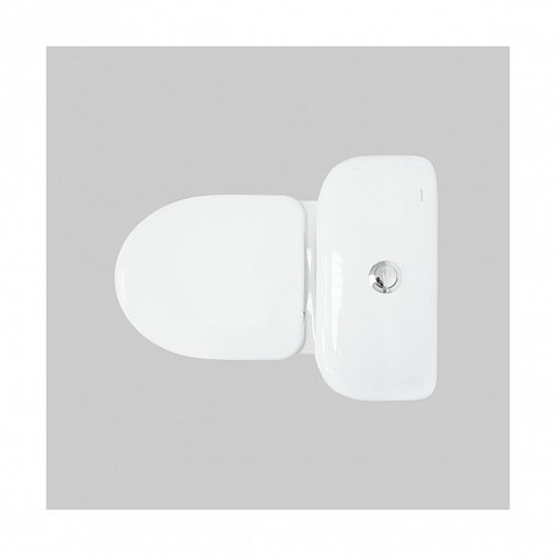 Унитаз напольный ободковый Sanita Стандарт Стандарт, 61 x 38 x 78 см, белый фото