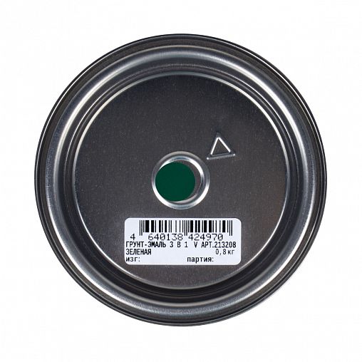 Грунт-эмаль по ржавчине 3 в 1 V, матовая, 0,8 кг, зеленая фото