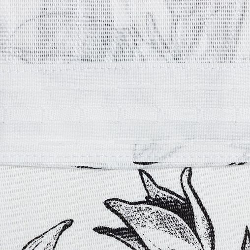 Шторы для кухни Доляна Plant leaves, с подхватами, 146 x 180 см, 2 шт фото