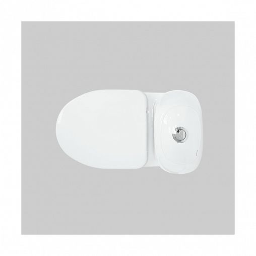 Унитаз напольный ободковый Sanita Виктория Стандарт, 62,3 x 34 x 79 см, белый фото