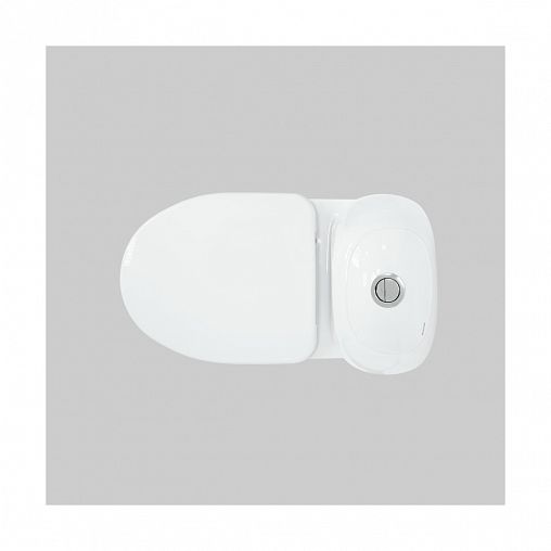 Унитаз напольный ободковый Sanita Виктория Стандарт, 62,3 x 34 x 79 см, белый фото