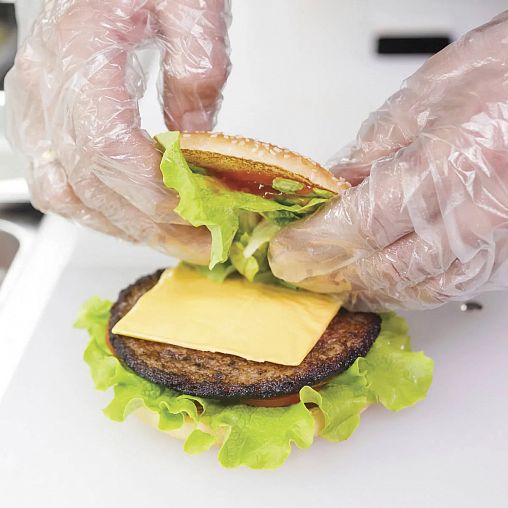 Перчатки одноразовые полиэтиленовые Aviora L, 100 шт фото