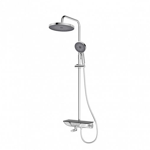 Душевая система с тропическим душем IDDIS SpaHome, с управлением Push Control, хром фото