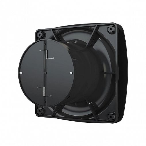 Вентилятор осевой вытяжной DiCiTi Rio 4C Matt black, с обратным клапаном, D 100, 14 Вт фото