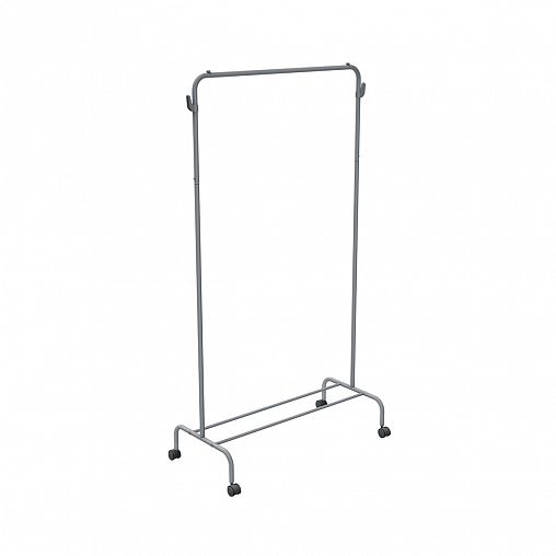 Вешалка напольная гардеробная Nika ВГ2, 2 полки, 151 x 82 x 38,5 см, серый фото