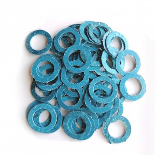 Прокладка для воды MasterProf, паронитовая, безасбестовая, 1/2", синяя, 50 штуки фото