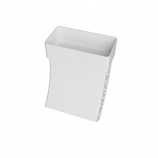 Колено вертикальное Era 511KRPV, пластик, разноугловое, 55 x 110 мм фото