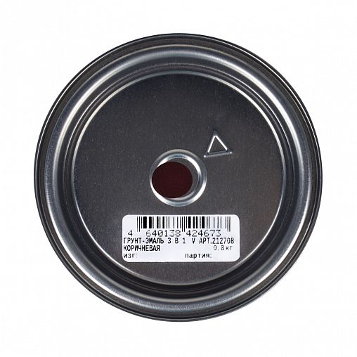 Грунт-эмаль по ржавчине 3 в 1 V, матовая, 0,8 кг, коричневая фото