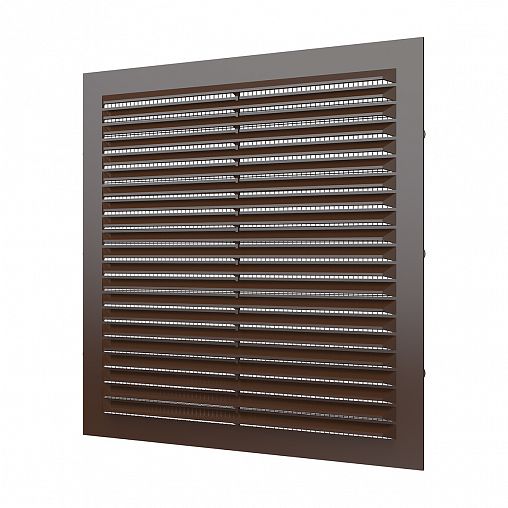 Решетка вентиляционная Era 2323С кор, пластиковая, с сеткой, 234 x 234 мм фото