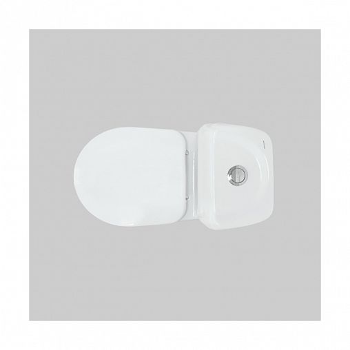 Унитаз напольный ободковый Sanita Кама Стандарт, 65 x 35 x 81 см, белый фото