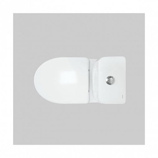 Унитаз напольный ободковый Sanita Лада Стандарт, 62,5 x 34 x 78 см, белый фото