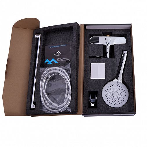 Смеситель для ванны с душем Fashun A2285, с длинным изливом, хром фото