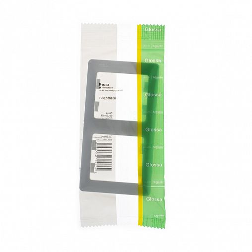 Рамка Systeme (Schneider) Electric Glossa, 2-поста, вертикальная, перламутр фото