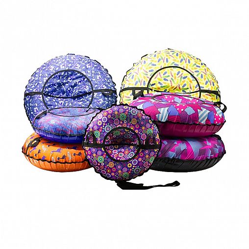 Тюбинг с камерой Покатушки, d 85 см, ассорти фото