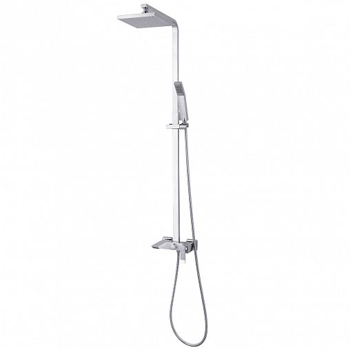 Душевая система Lemark Contest LM5862CW, однорычажная, белая/хром фото
