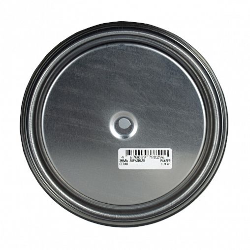 Эмаль акриловая Panzer, полуглянцевая, 1,9 кг, серая фото