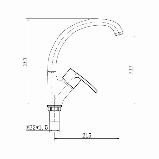 Смеситель для кухни Fashun A4165-21, бронза фото