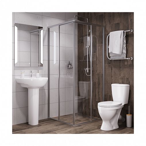 Унитаз напольный ободковый Sanita Эталон Комфорт, 61,5 x 36 x 79 см, белый фото