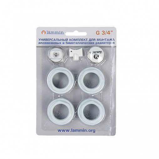 Набор для радиатора Lammin 3/4", без кронштейнов фото
