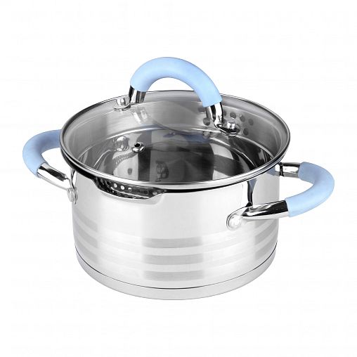 Кастрюля Mallony Melodia с крышкой, нержавеющая сталь, 1,8 л фото