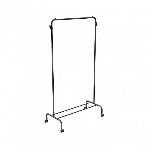 Вешалка напольная гардеробная Nika ВГ2, 2 полки, 151 x 82 x 38,5 см, черный фото