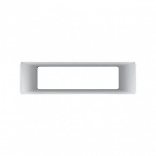 Воздуховод прямоугольный жесткий Era 620ВП1,5, ПВХ, 60 x 204 мм, 1,5 м фото