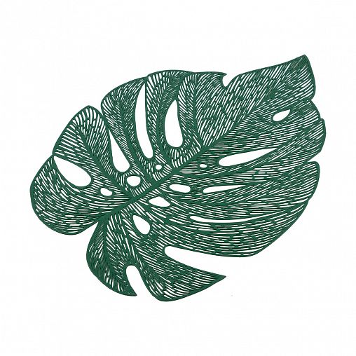 Салфетка сервировочная Рыжий кот Лист, ПВХ, 33 x 45 см фото