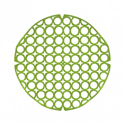 Коврик для раковины Мультидом, ПВХ, d 28 см, микс фото