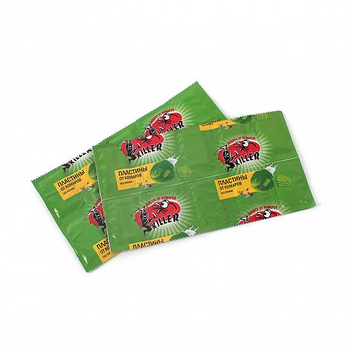 Средство от комаров Killer, пластины зеленые 10 шт фото