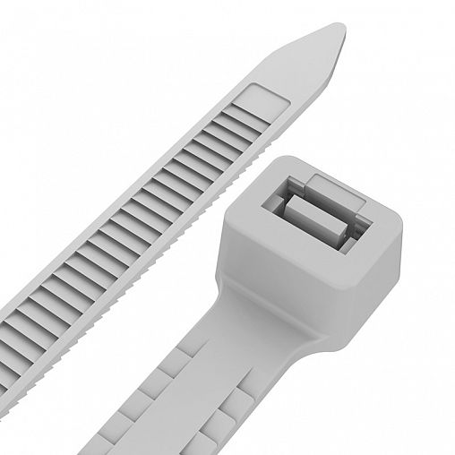 Хомут-стяжка с тройным замком Rexant, нейлон, 3,6 x 150 мм, 100 шт, белый фото