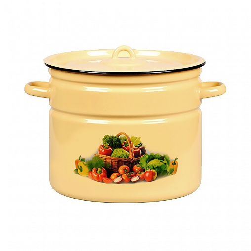 Бак эмалированный СтальЭмаль, 24 л, с декором фото