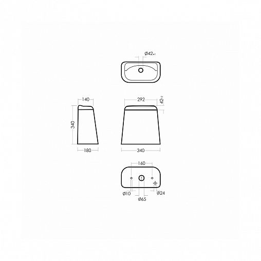 Унитаз напольный ободковый Sanita Идеал Стандарт, 61,8 x 34 x 77 см, белый фото
